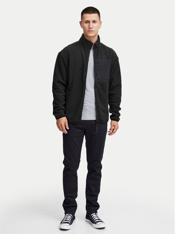 Blend Blend Fleecejacke 20715834 Schwarz Regular Fit