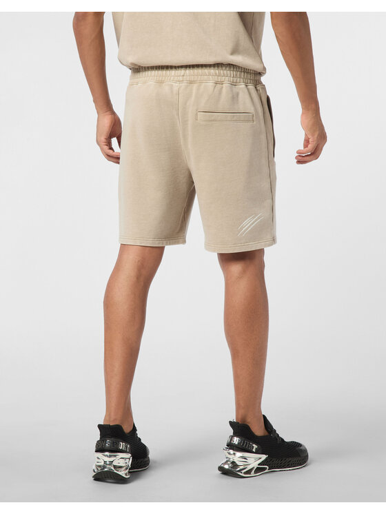 Plein Sport Plein Sport Pantaloncini 28075 Beige Jogger Fit