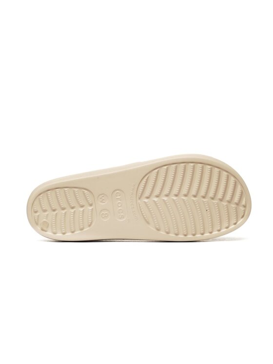 Crocs Crocs Klapki Baya Platform Sandal Beżowy