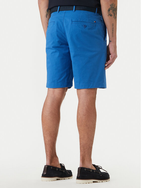 Tommy Hilfiger Tommy Hilfiger Pantaloncini di tessuto Denton MW0MW42349 Blu Slim Fit