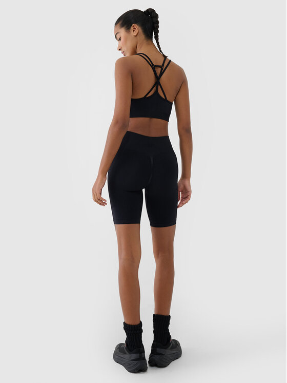 4F 4F Szorty sportowe MULTI ACTIVE Czarny Slim Fit