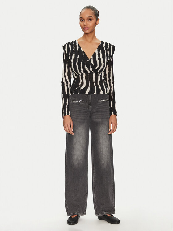 Morgan Morgan Bluzka 251-TIBLO Czarny Slim Fit
