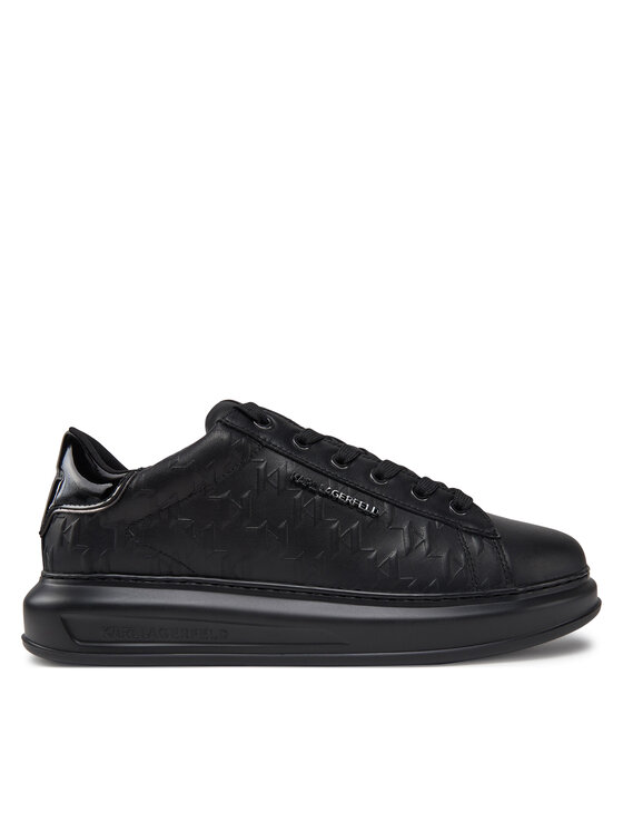 KARL LAGERFELD Męskie Sneakersy, rozmiar 43, Czarne, Kapri KL52549K