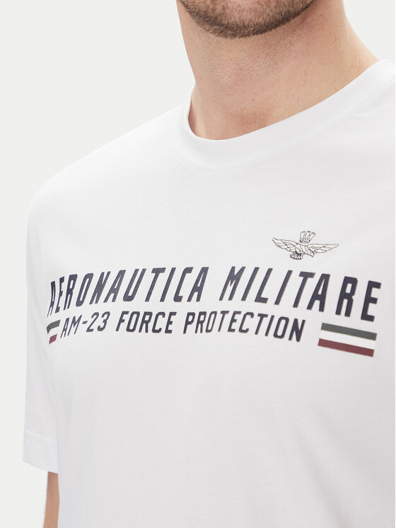 Aeronautica Militare Aeronautica Militare T-shirt 251TS1942J538 Bijela Regular Fit