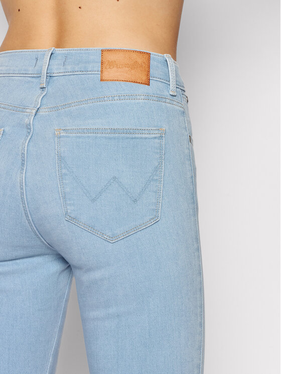 Wrangler Wrangler Jeansy Body Bespoke W27HZI44B 112145964 Niebieski Skinny Fit