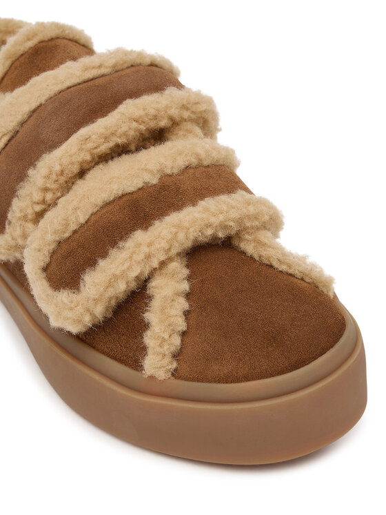 Inuikii Inuikii Αθλητικά Lila Shearling Low Velcro 1001.001.0561.150 Καφέ