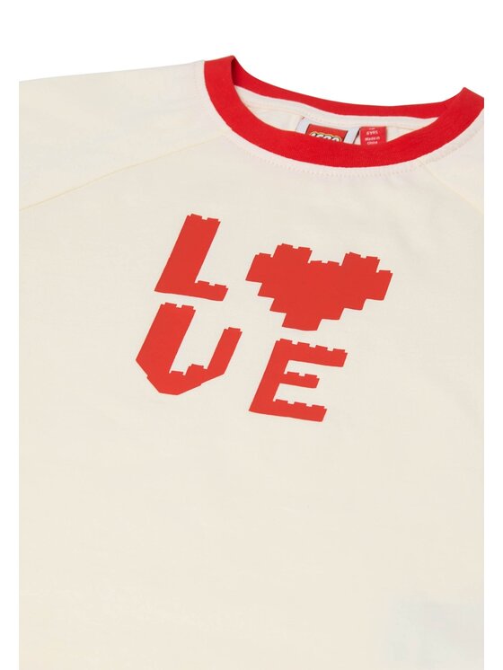 LEGO LEGO T-Shirt 11011354/138 Kremowy Regular Fit