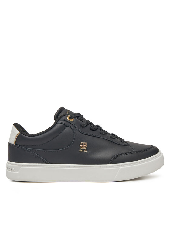 Tommy Hilfiger Tommy Hilfiger Laisvalaikio batai Essential Chic Court Sneaker FW0FW08322 Juoda