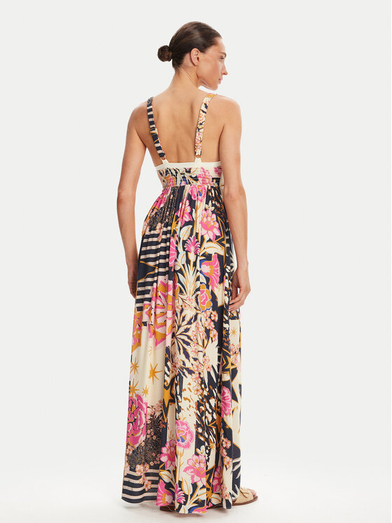 Maaji Maaji Letné šaty Patchwork Rose Evangeline PT2638CLD001 Farebná Regular Fit
