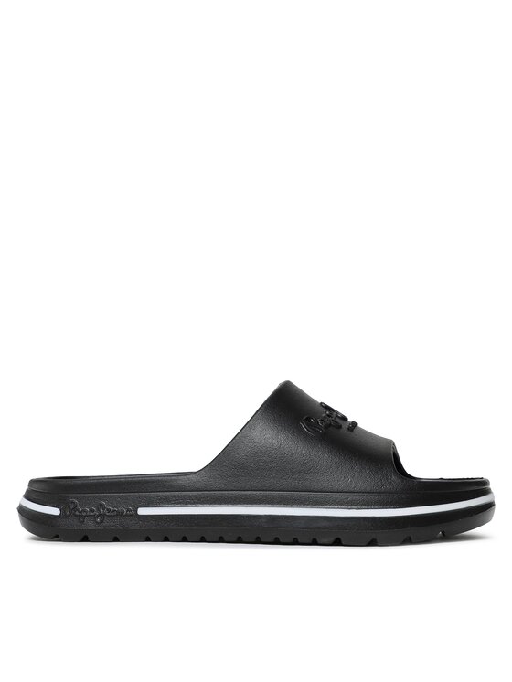 Pepe Jeans Natikači Beach Slide W PLS70131 Črna