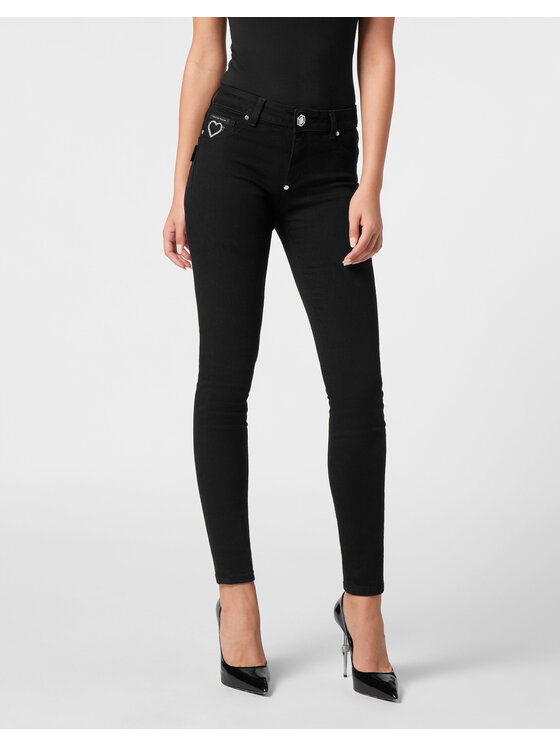 PHILIPP PLEIN PHILIPP PLEIN Jeggins 9713 Černá Jegging Fit