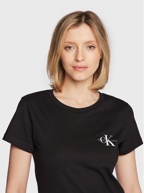 Calvin Klein Jeans Calvin Klein Jeans Set t-shirt majica﻿ J20J219734 Crna Slim Fit
