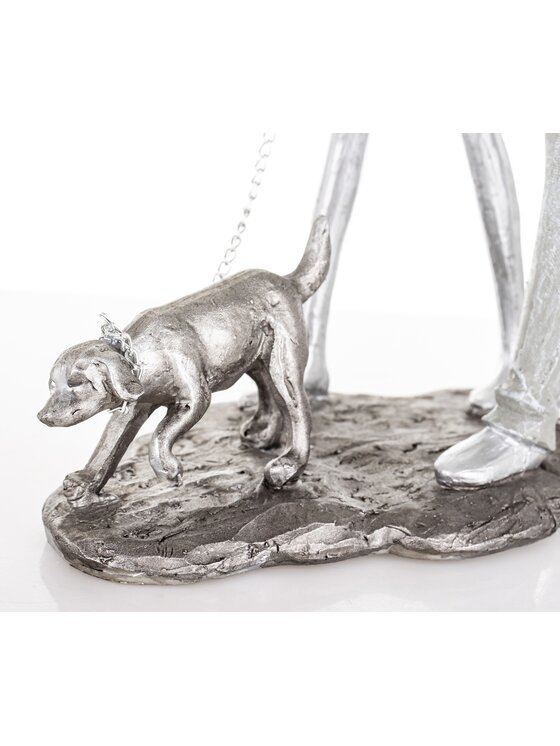 MIAhome MIAhome Figurka PARA - spacer z psem Kolorowy