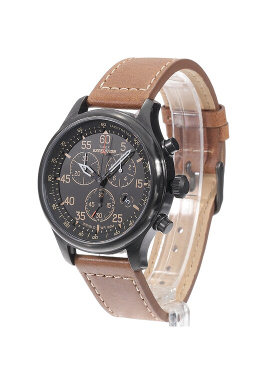 Timex Timex Zegarek TW4B20800 Brązowy