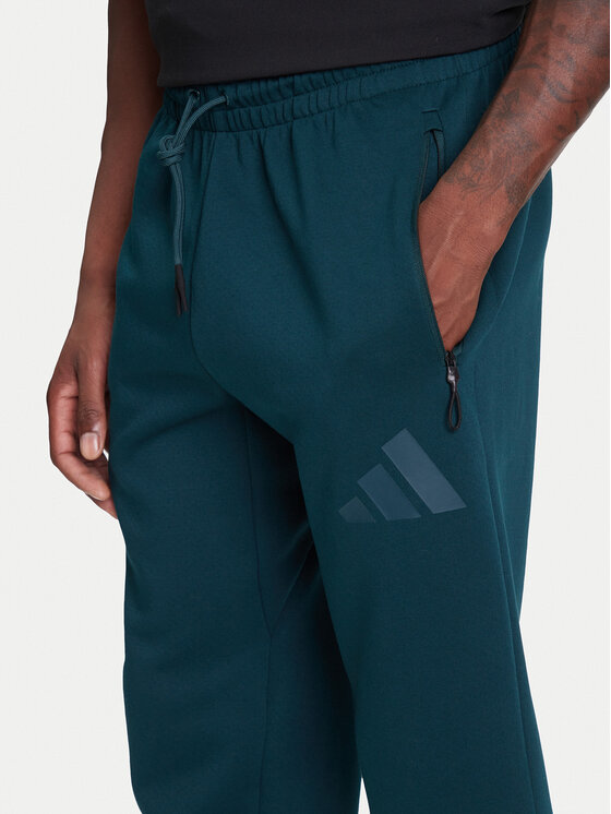 adidas adidas Spodnji del trenirke Z.N.E. JW4724 Zelena Loose Fit