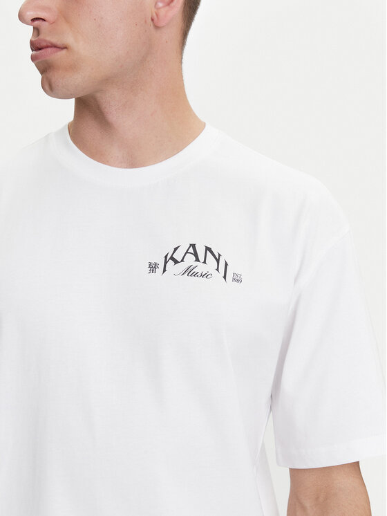 Karl Kani Karl Kani T-shirt Palm Print PD00005330 Bijela Relaxed Fit