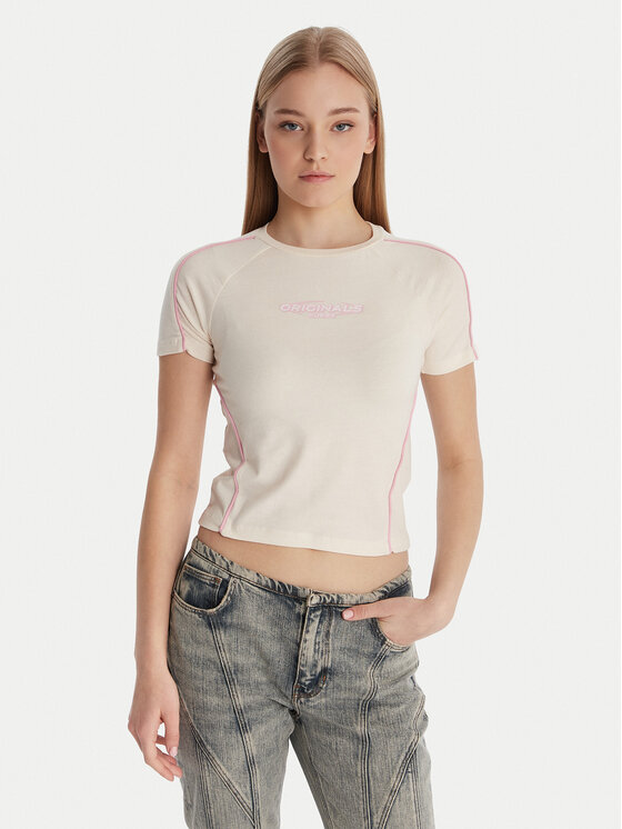 Guess Guess Póló W6RI39 KCBF1 Ekru Regular Fit