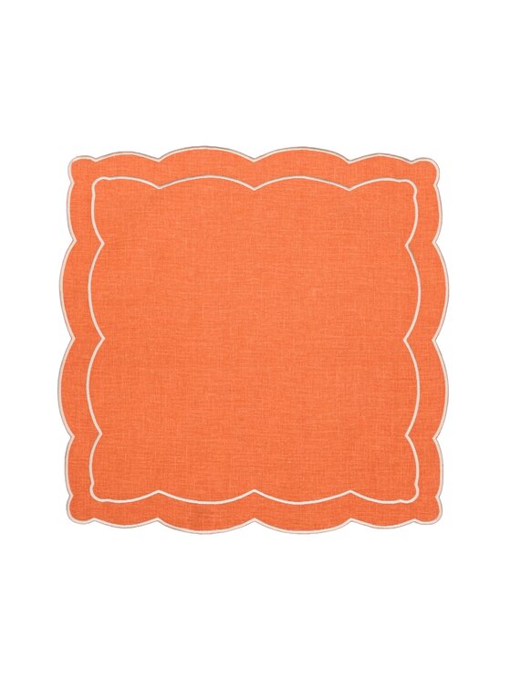 Roseberry Home Roseberry Home Serwetki haftowane Orange Onde Pomarańczowy