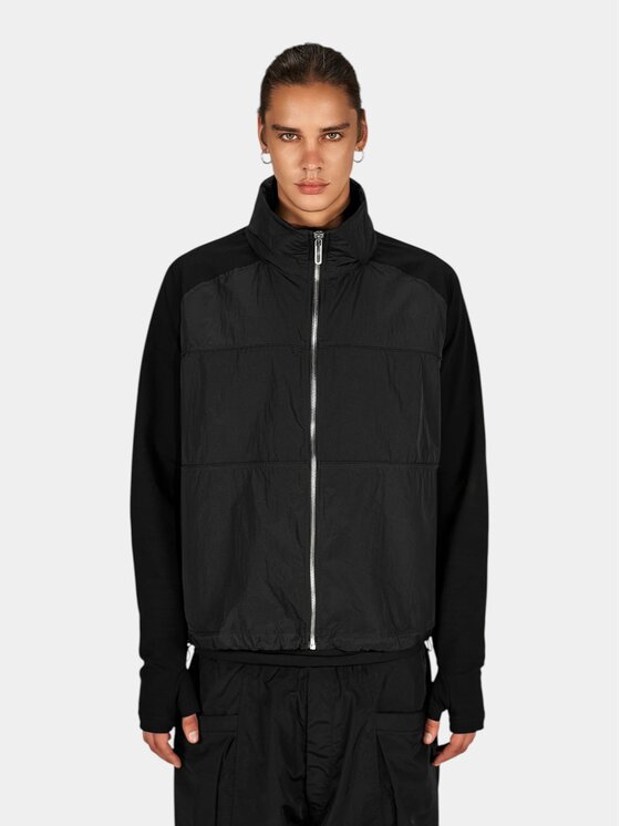 MADE BY SOCIETY MADE BY SOCIETY Kurtka anorak FLOW Hoodie - H17734 Czarny Basic Fit