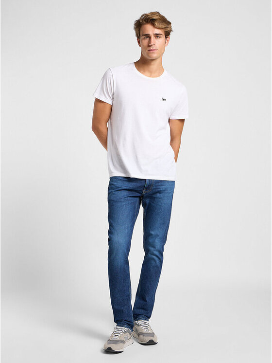 Lee Lee Jeansy LUKE Niebieski Slim Fit