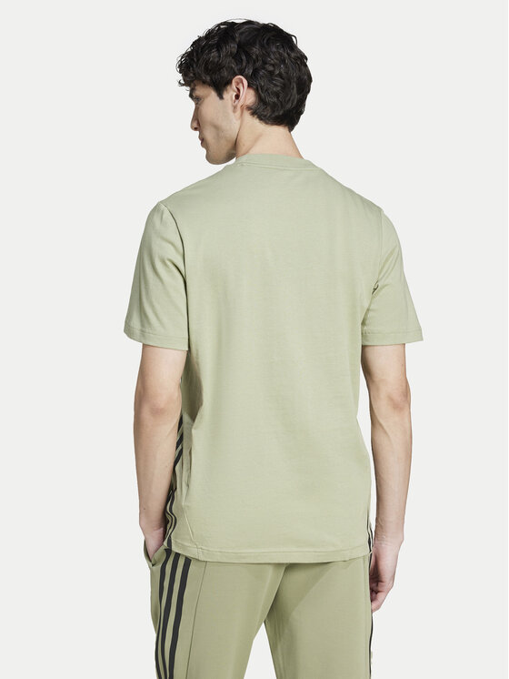 adidas adidas Majica Future Icons 3-Stripes IY7736 Zelena Regular Fit