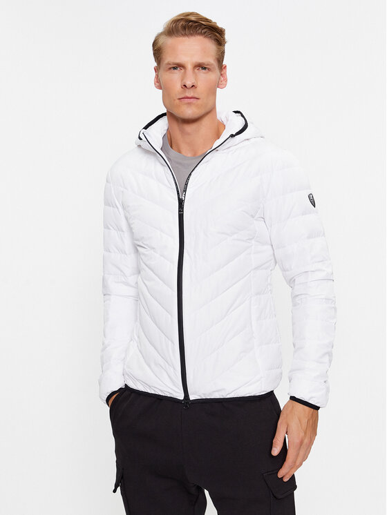 EA7 Emporio Armani EA7 Emporio Armani Vatovaná bunda 8NPB14 PNE1Z 1100 Bílá Regular Fit