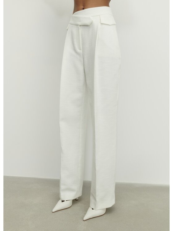La Mania La Mania Pantalone da abito PIE 2 Bianco Active Fit