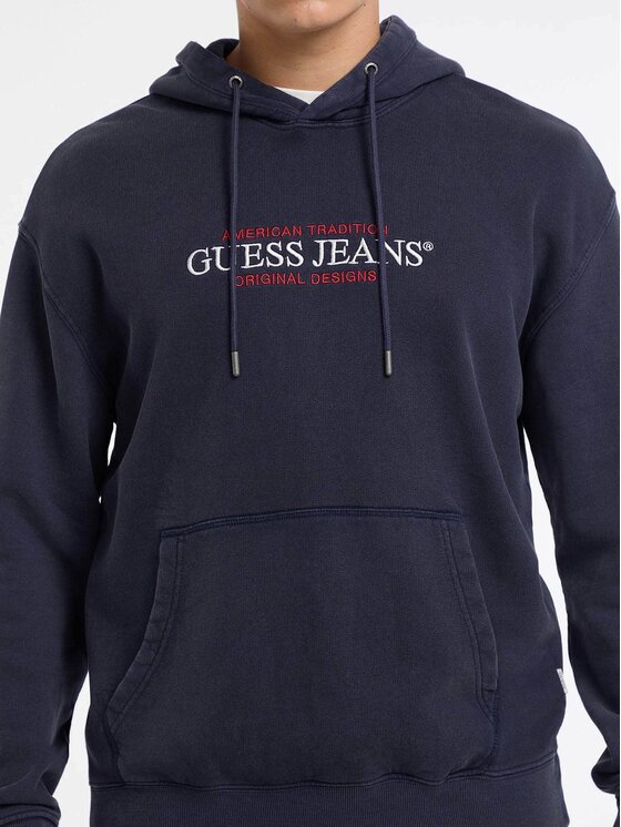 Guess Jeans Guess Jeans Bluza M5BQ33 KCPR1 Granatowy Regular Fit