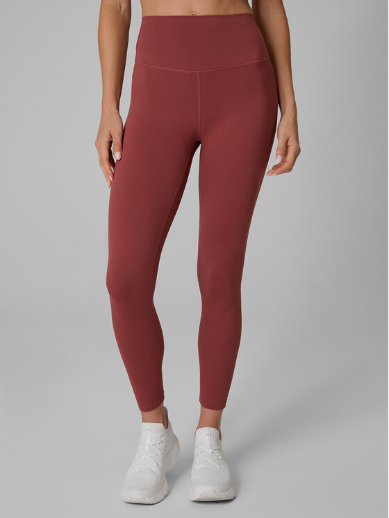 4F 4F Legginsy BASIC+ Brązowy jasny Slim Fit