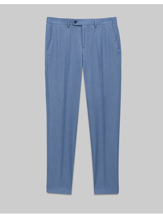 Borgio Borgio Spodnie garniturowe lido Niebieski Slim Fit