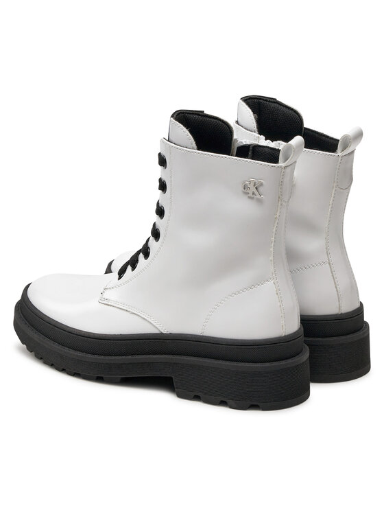 Calvin Klein Jeans Calvin Klein Jeans Trapery Lace-Up Bootie V4A5-81031-1453 S Biały