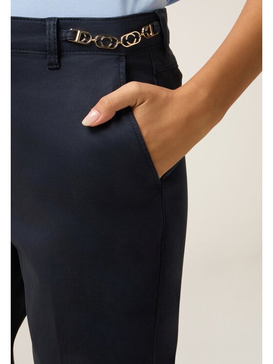 Oltre Oltre Pantaloni di tessuto P722R008636N034 Blu Regular Fit