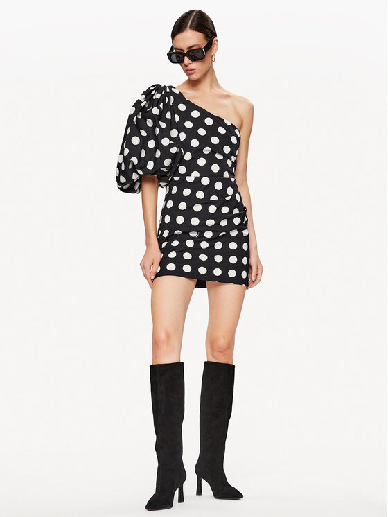 PINKO Pinko Koktejlové šaty Cedro 101208 A0ZL Čierna Slim Fit