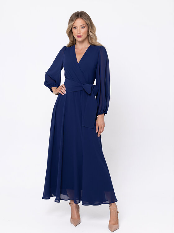 LIDIA KALITA LIDIA KALITA Sukienka wieczorowa Sydney Granatowy Long Fit