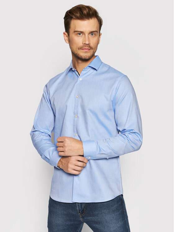 Selected Homme Selected Homme Košile New Mark 16058640 Světle modrá Slim Fit