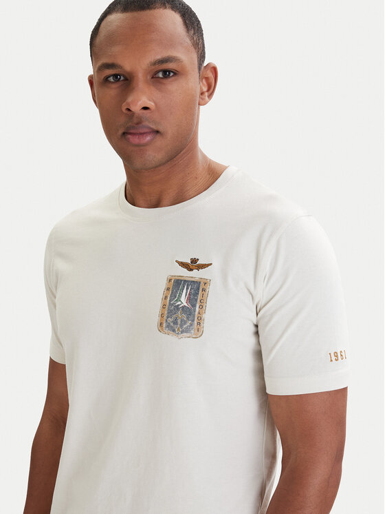 Aeronautica Militare Aeronautica Militare T-shirt 261TS2534UJ00641 Bež Regular Fit