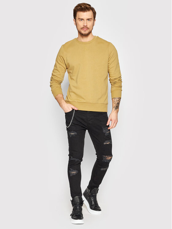 Brave Soul Brave Soul Μπλούζα MSS-69JONES8 Μπεζ Regular Fit