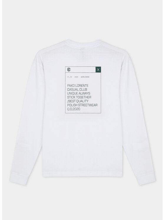 Pako Lorente Pako Lorente Longsleeve C21WF-TL-05 Biały Oversize