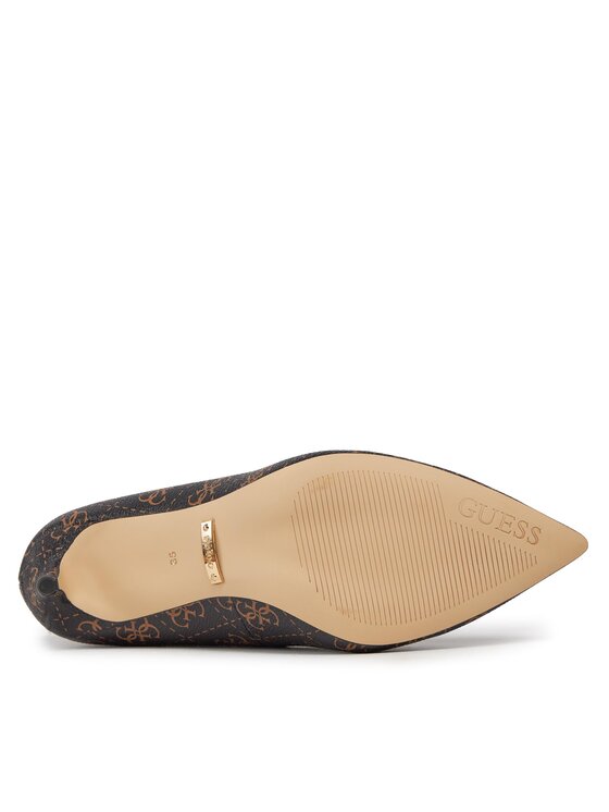 Guess Guess Čevlji z visoko peto Rica5 FL8RI5 Rjava
