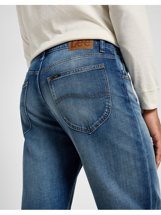 Lee Lee Jeansy Oscar Niebieski Straight Leg
