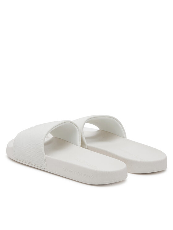 Calvin Klein Jeans Calvin Klein Jeans Şlapi Slide Hf Mono Cv YM0YM01282 Alb