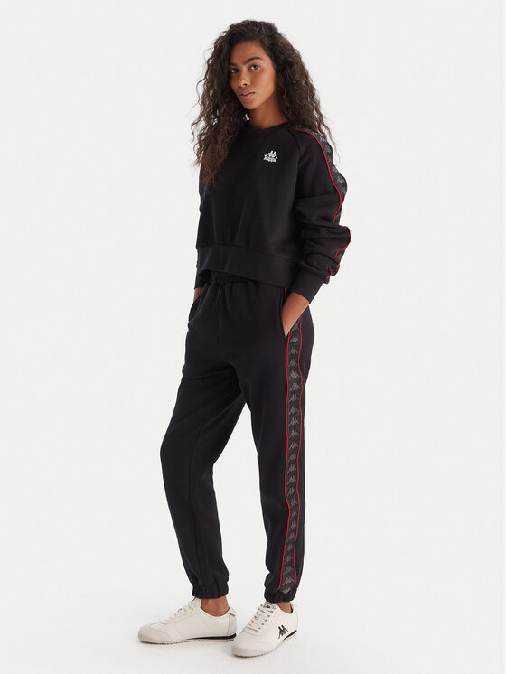 Kappa Kappa Džemperis Banda Marbella 311U1TW Juoda Regular Fit