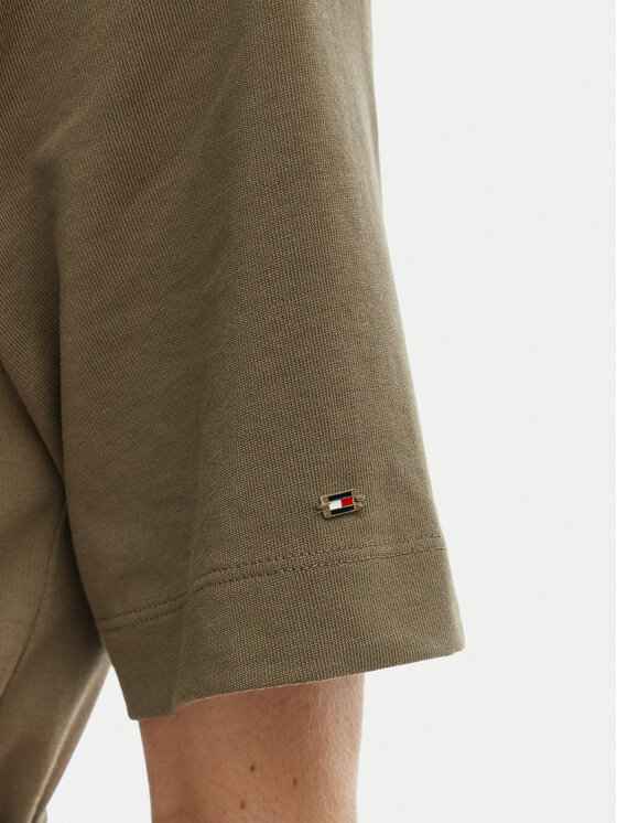 Tommy Hilfiger Tommy Hilfiger Ikdienas kleita WW0WW48756 Zaļš Regular Fit