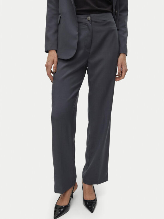 Vero Moda Vero Moda Hlače iz tkanine Rita 10301554 Siva Wide Leg