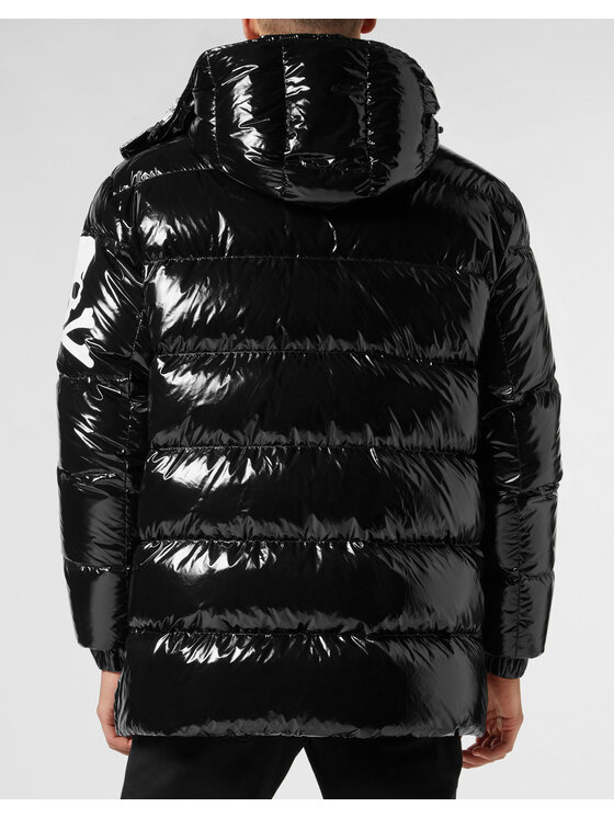 PHILIPP PLEIN PHILIPP PLEIN Vatovaná bunda 45 Čierna Regular Fit