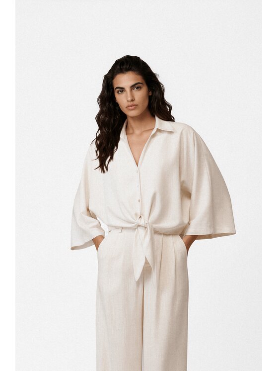 LE POSSÉ LE POSSÉ Camicia KKW Beige Loose Fit