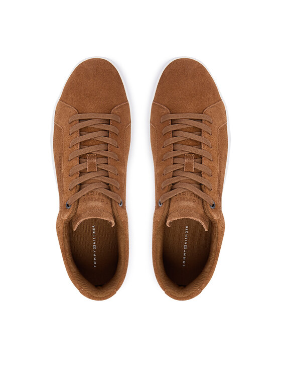 Tommy Hilfiger Tommy Hilfiger Sneakersy Th Court Premium Suede FM0FM05880 Hnedá