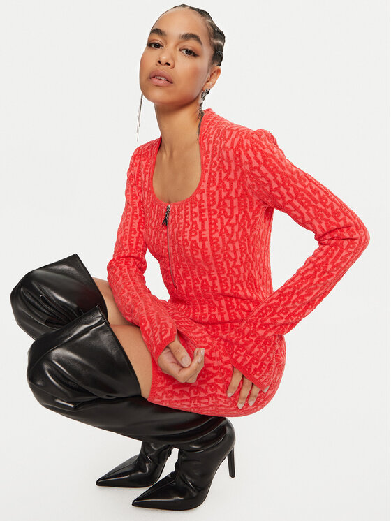 Patrizia Pepe Patrizia Pepe Φόρεμα υφασμάτινο 2A2822/K210-J4C4 Κοραλλί Regular Fit