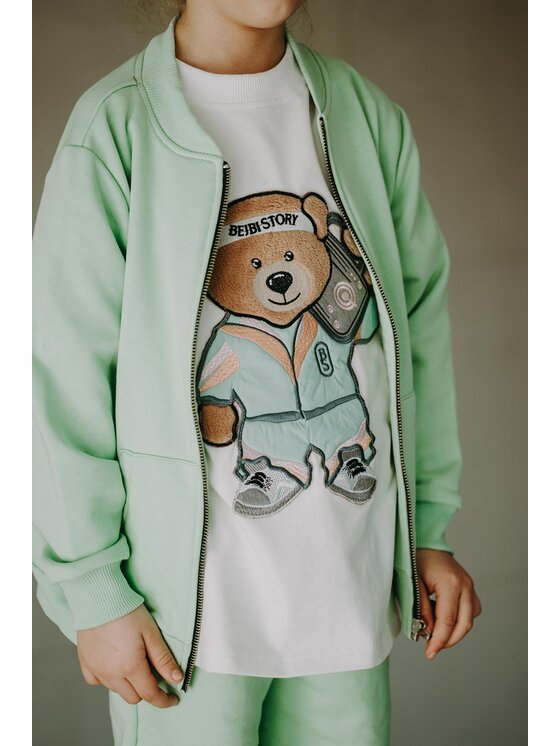 Bejbi Story Bejbi Story T-Shirt T-shirt oversize Funky Teddy Écru Oversize
