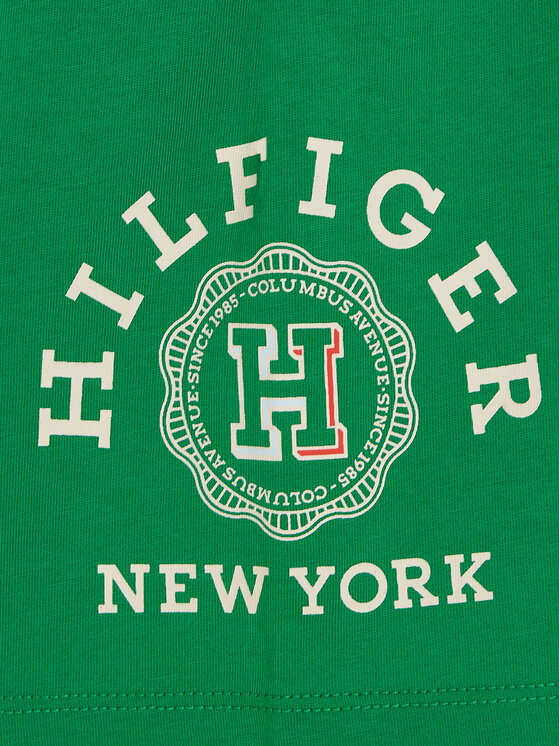 Tommy Hilfiger Tommy Hilfiger Αθλητικό σορτς Monogram Wreath KB0KB09002 M Πράσινο Regular Fit